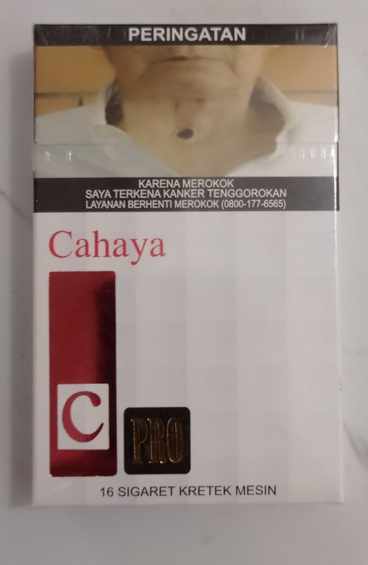 Rokok Cahaya pro putih 16