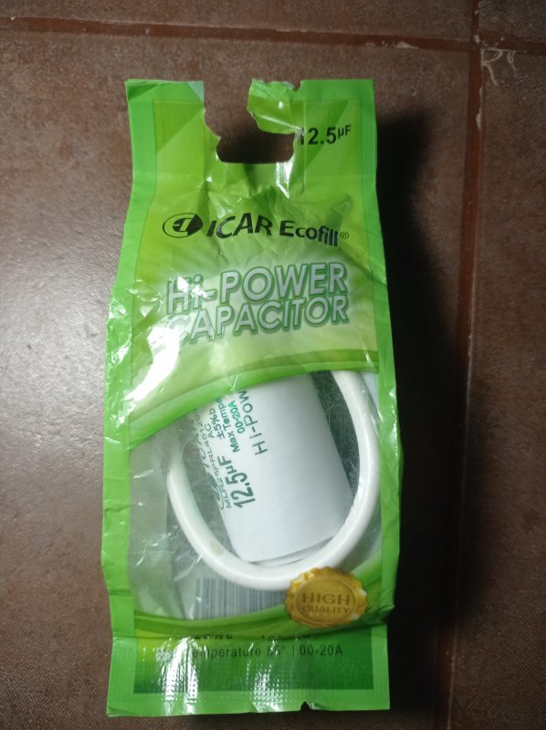 Kapasitor icar bulat 12.5 uf