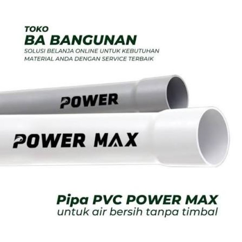 pipa 3/4 putih power max c