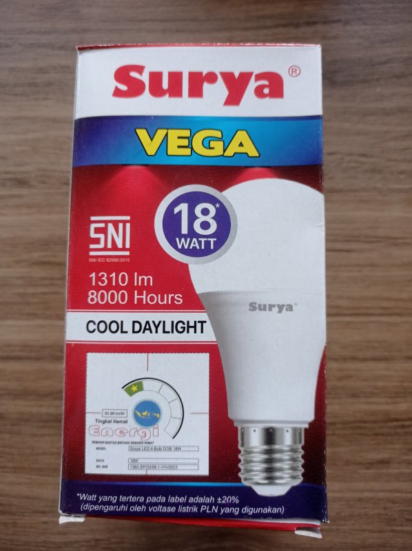 Lampu surya 18 w